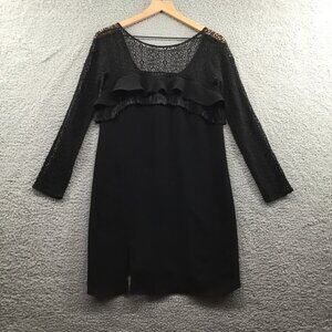 Rag & Bone Lace Sleeve Mini‎ Dress Black S